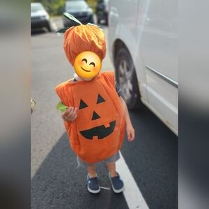 Orange Pumpkin Kids Costume